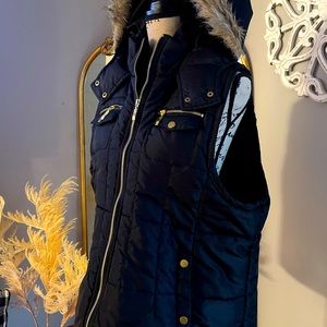 Black plus size plush vest size 2x